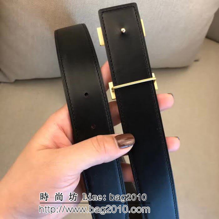 愛馬仕HERMES 原單正品 雙面原版皮 精品鋼扣高端男士皮帶 HHG1484